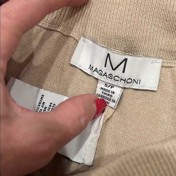 Magaschoini Women's Cream Wide-Leg Pants S - Picture 4 of 5